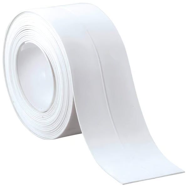🚰 Self-Adhesive White Caulk Tape – Waterproof Sealant Strip