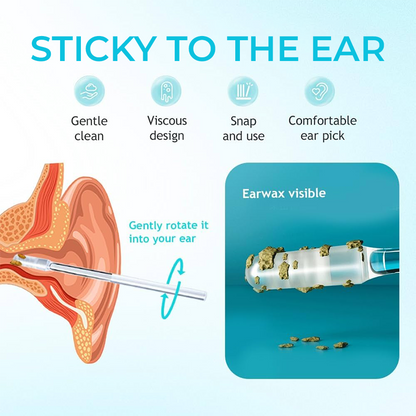 Sticky Ear Cleaning Sticks | Instantly Lifts Wax Out Without Pushing