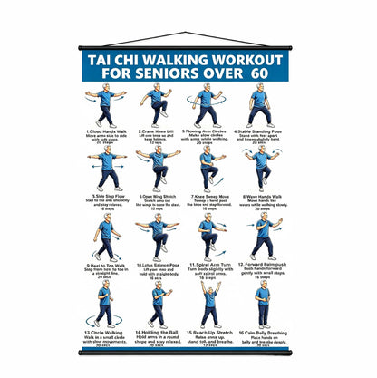 Tai Chi Workout Poster for Seniors
