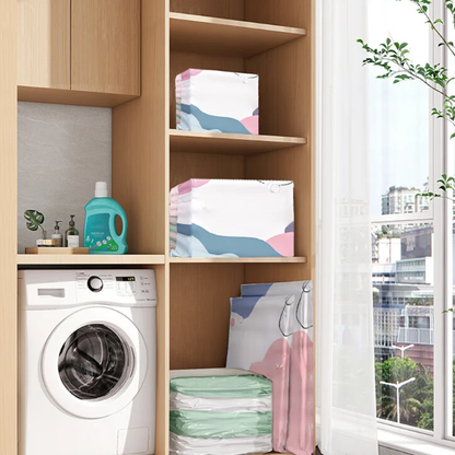 🥳💞50K+ SOLD!🧳💨 No‑Pump Vacuum Storage Bags – Press & seal, no pump needed. Saves 80% space, keeps clothes dry & dust‑free. Perfect for bulky bedding & off‑season gear. 🛏️🗄️