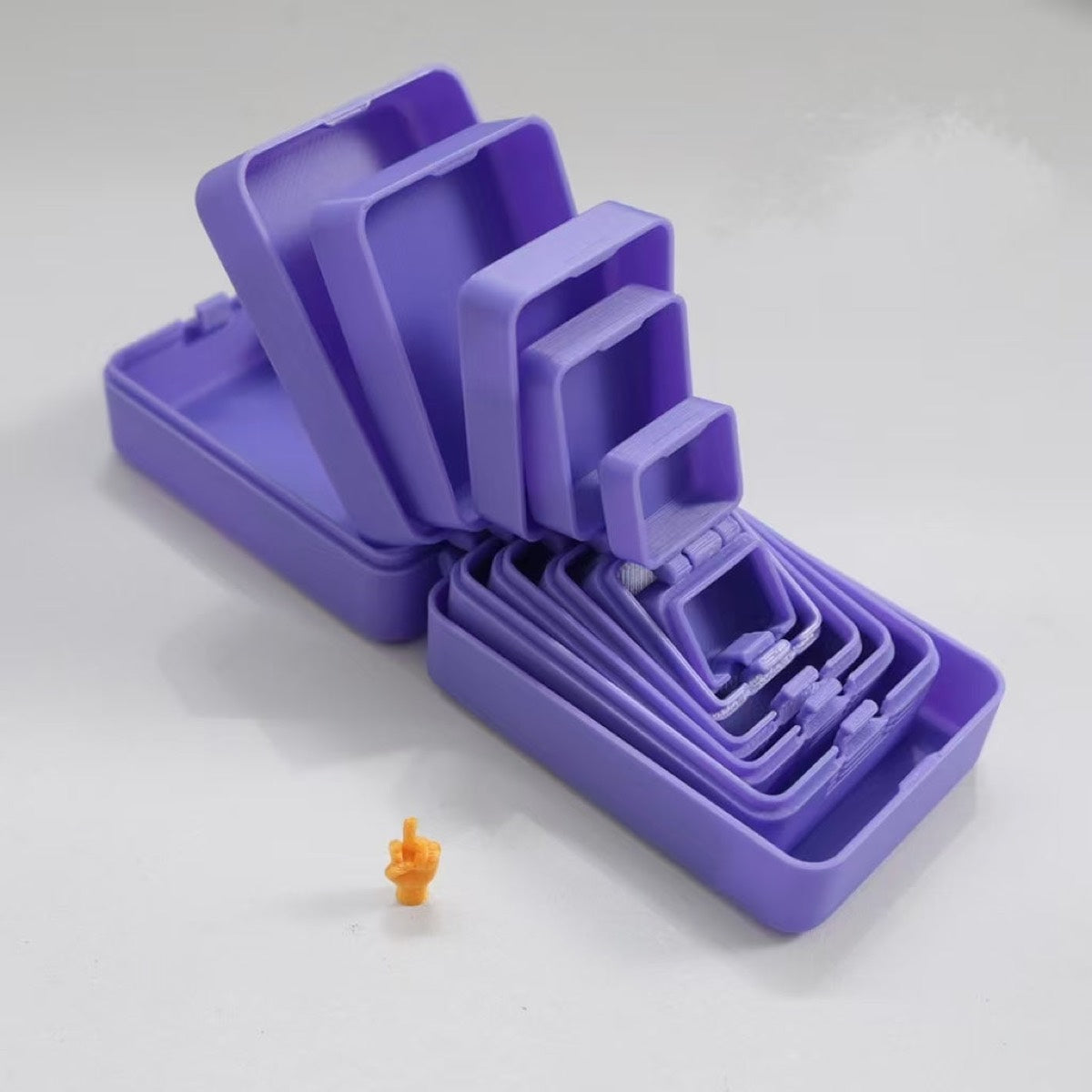 🎁6-Layer 3D Printed Nesting Surprise Box with Hidden Middle Finger