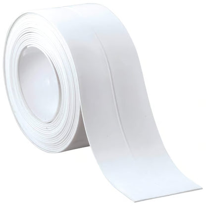 🚰 Self-Adhesive White Caulk Tape – Waterproof Sealant Strip