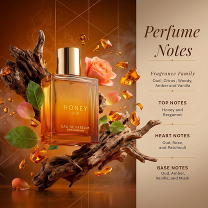 🔥 67% OFF | Honey Oud Eau de Parfum – Golden Sweetness Meets Smoky Seduction