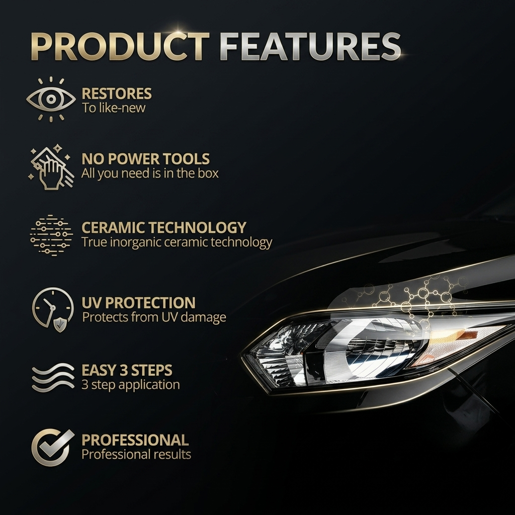 Headlight Restorer🚗New Lights, No Tools!💡