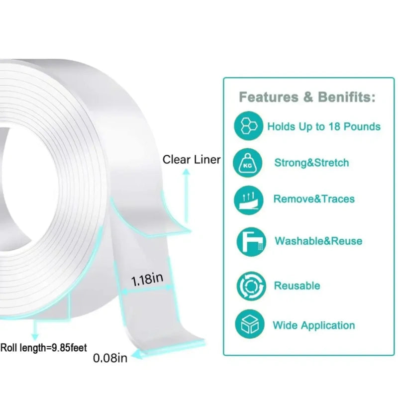 💥BUY 1 GET 1 FREE🕒 Ultra-strong Double Sided Adhesive Magic Grip Tape