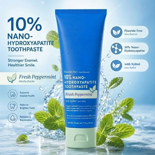 Fluoride Free Nano Hydroxyapatite Toothpaste with Fresh Peppermint🦷✨