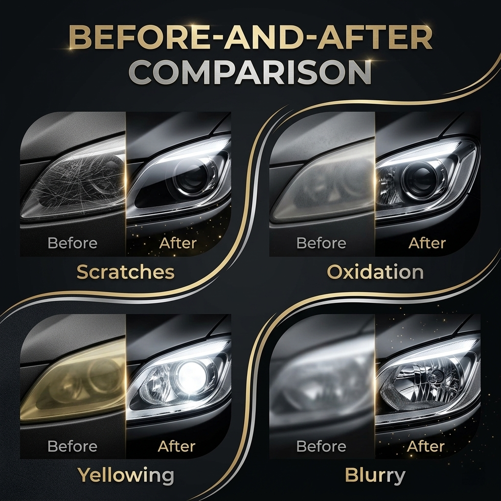 Headlight Restorer🚗New Lights, No Tools!💡