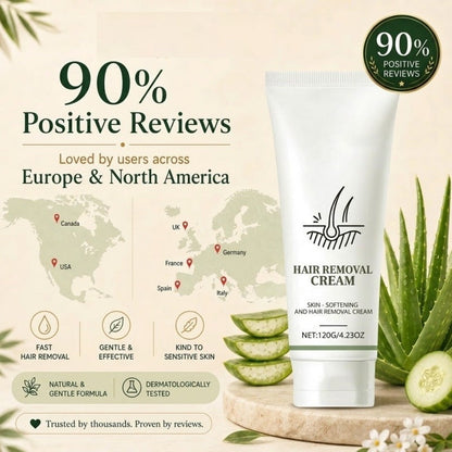 Natural Gentle Hair Removal Cream | For Women & Men, Sensitive Skin