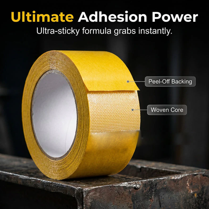 🔥LAST DAY SALE - BUY 1 GET 1 FREE!!⚡50K+ SOLD!🏠High-Tack Double-Sided Mesh Tape
