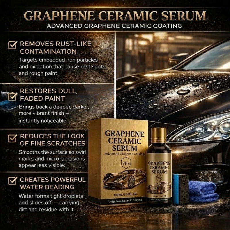 ⚡Hot Sales 66% OFF🔥Graphene Ceramic Coating for Cars – 9H Hardness, 10+ Years Protection, Hydrophobic & Scratch Resistant