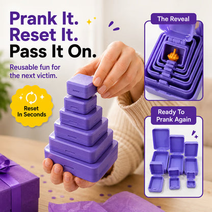 🎁6-Layer 3D Printed Nesting Surprise Box with Hidden Middle Finger