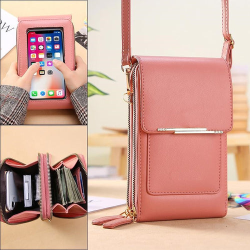 🏆Last Day Promotion 60% OFF👜📱Simple and elegant women's touchscreen crossbody phone wallet
