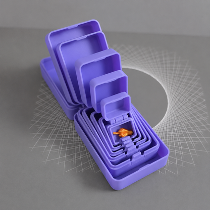 🎁6-Layer 3D Printed Nesting Surprise Box with Hidden Middle Finger