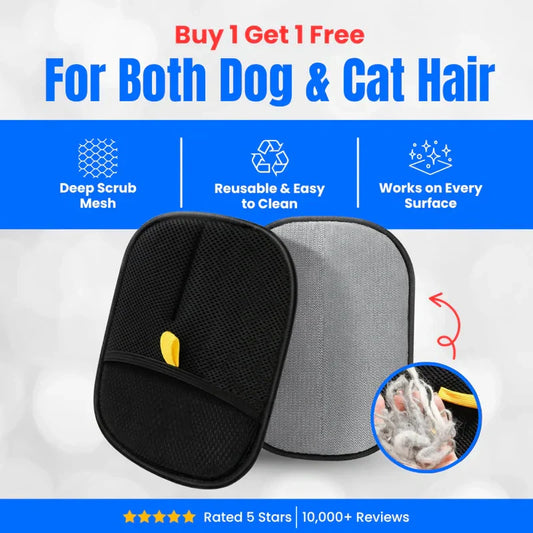 ⭐⭐Final 4 Hours: Buy 1 Get 1 Free🔥 Magic Pet Brush Hair Removal Gloves
