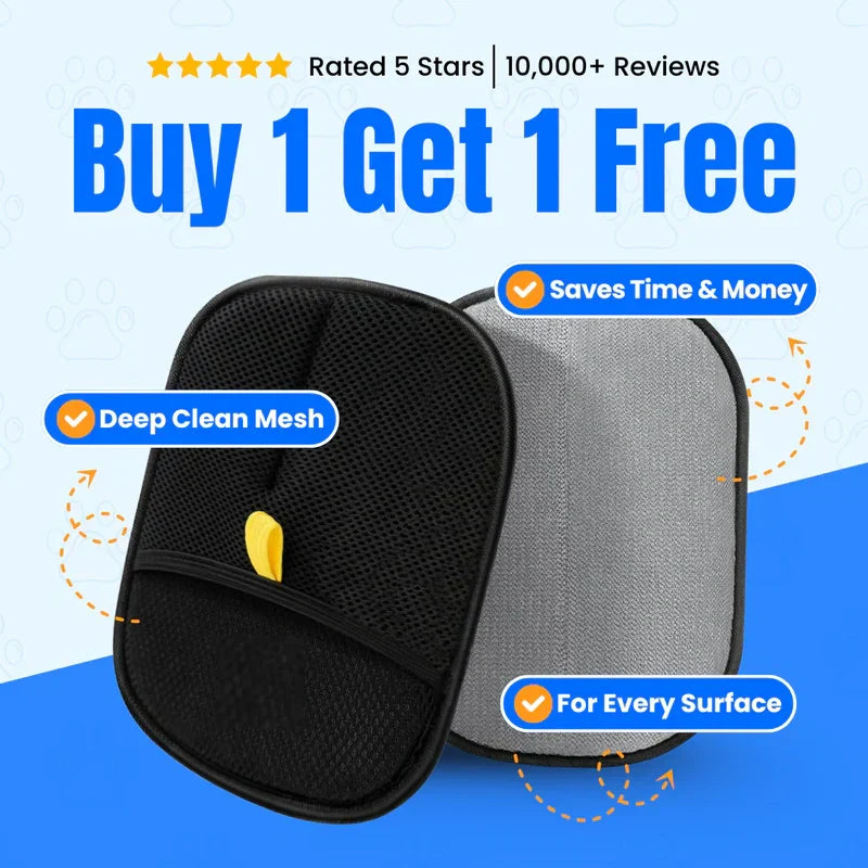 ⭐⭐Final 4 Hours: Buy 1 Get 1 Free🔥 Magic Pet Brush Hair Removal Gloves