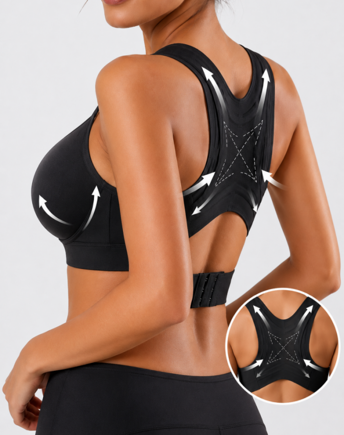 LAST DAY PROMOTION - 50% OFF Front Closure Cross-Back Wireless Posture Bra