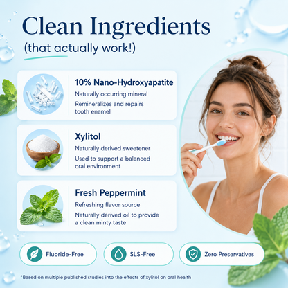 Fluoride Free Nano Hydroxyapatite Toothpaste with Fresh Peppermint🦷✨