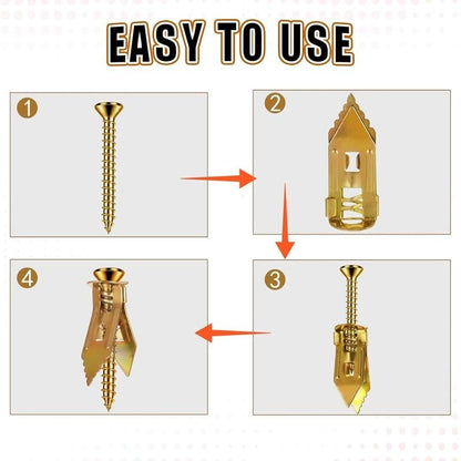 🔩200PCS Self-Drilling Drywall Anchors and Screws Kit 🔥Final 3 Hours: 50%OFF