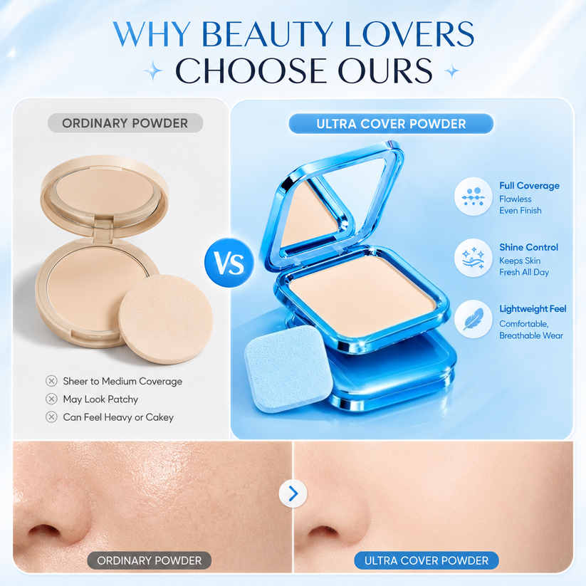 💥BUY 1 GET 1 FREE🕒 Ultra Cover Powder Foundation