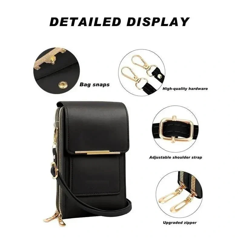 🏆Last Day Promotion 60% OFF👜📱Simple and elegant women's touchscreen crossbody phone wallet