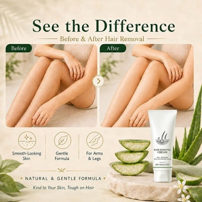 Natural Gentle Hair Removal Cream | For Women & Men, Sensitive Skin