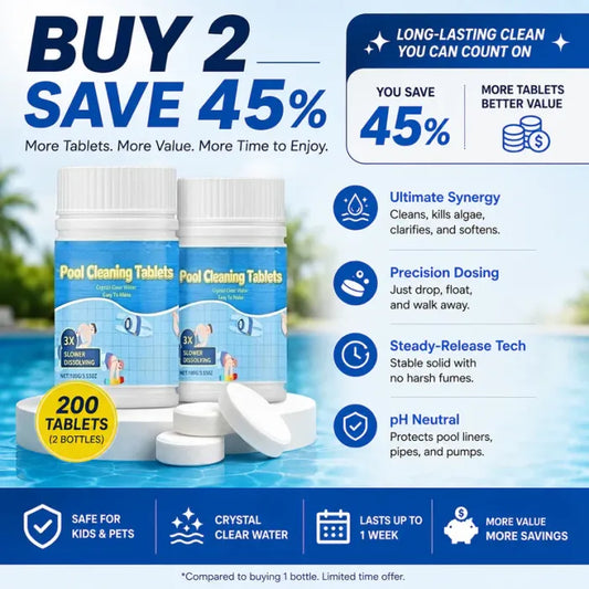 The Next-Gen Pool Purifier is here ✨ 3X Stronger Algae Control, Gentle & Safe for Kids! 👨‍👩‍👧‍👦