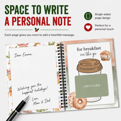 🎄📚Christmas Gift Card Book - 🎁Surprises On Every Page📚Hardcover & Durability Line