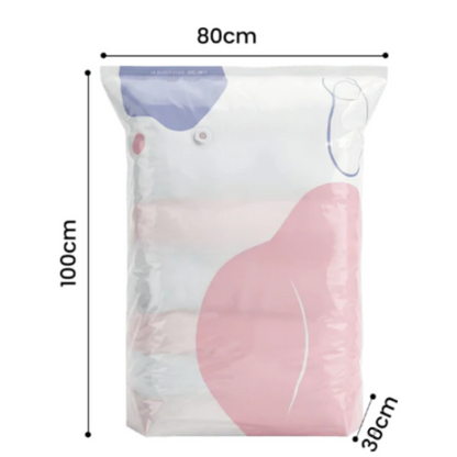 🥳💞50K+ SOLD!🧳💨 No‑Pump Vacuum Storage Bags – Press & seal, no pump needed. Saves 80% space, keeps clothes dry & dust‑free. Perfect for bulky bedding & off‑season gear. 🛏️🗄️